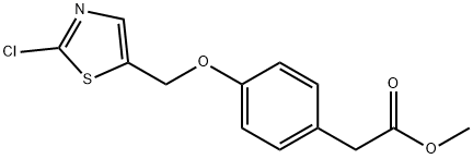 METHYL 2-(4-[(2-CHLORO-1,3-THIAZOL-5-YL)METHOXY]PHENYL)ACETATE Struktur