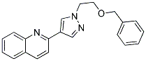 2-[1-(2-(BENZYLOXY)ETHYL)-(1H)-PYRAZOL-4-YL]QUINOLINE Struktur