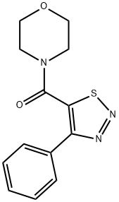 MORPHOLINO(4-PHENYL-1,2,3-THIADIAZOL-5-YL)METHANONE Struktur