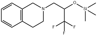 1-[3,4-DIHYDRO-2(1H)-ISOQUINOLINYLMETHYL]-2,2,2-TRIFLUOROETHYL TRIMETHYLSILYL ETHER Struktur