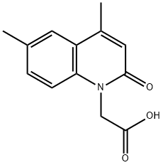 (4,6-DIMETHYL-2-OXO-2H-QUINOLIN-1-YL)-ACETIC ACID Struktur