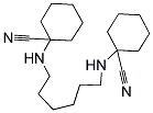 1-([6-[(1-CYANOCYCLOHEXYL)AMINO]-HEXYL]AMINO)CYCLOHEXANECARBONITRILE Struktur