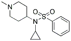 N-CYCLOPROPYL-N-(1-METHYLPIPERIDIN-4-YL)BENZENESULPHONAMIDE Struktur