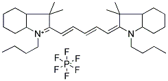 1,1'-DIBUTYL-3,3,3',3'-TETRAMETHYLINDA-DICARBOCYANINE HEXAFLUOROPHOSPHATE Struktur