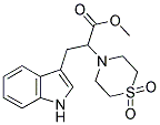 METHYL 2-(1,1-DIOXO-1LAMBDA6,4-THIAZINAN-4-YL)-3-(1H-INDOL-3-YL)PROPANOATE Struktur