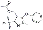 [1-METHYL-5-PHENOXY-3-(TRIFLUOROMETHYL)-1H-PYRAZOL-4-YL]METHYL ACETATE Struktur