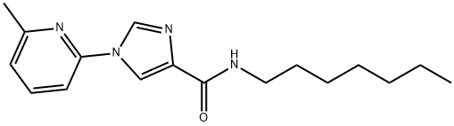 N-HEPTYL-1-(6-METHYL-2-PYRIDINYL)-1H-IMIDAZOLE-4-CARBOXAMIDE Struktur