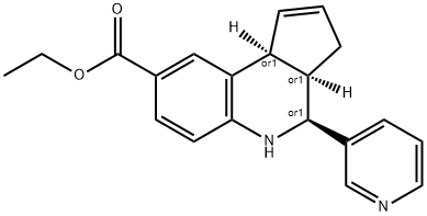 4-PYRIDIN-4-YL-3A,4,5,9B-TETRAHYDRO-3 H-CYCLOPENTA[ C ]QUINOLINE-8-CARBOXYLIC ACID Struktur