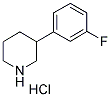 3-(3-FLUOROPHENYL) PIPERIDINE HYDROCHLORIDE Struktur