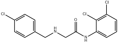 2-[(4-CHLOROBENZYL)AMINO]-N-(2,3-DICHLOROPHENYL)ACETAMIDE Struktur