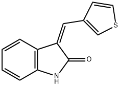 3-(3-THIENYLMETHYLENE)INDOLIN-2-ONE Struktur