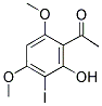 1-(2-HYDROXY-3-IODO-4,6-DIMETHOXYPHENYL)ETHANONE Struktur