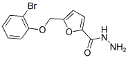 5-(2-BROMO-PHENOXYMETHYL)-FURAN-2-CARBOXYLIC ACID HYDRAZIDE Struktur