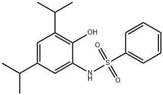 N-(2-HYDROXY-3,5-DIISOPROPYLPHENYL)BENZENESULFONAMIDE Struktur