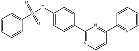 4-[4-(2-PYRIDINYL)-2-PYRIMIDINYL]PHENYL BENZENESULFONATE Struktur