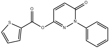 6-OXO-1-PHENYL-1,6-DIHYDRO-3-PYRIDAZINYL 2-THIOPHENECARBOXYLATE Struktur