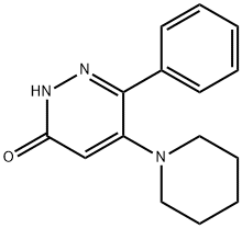 6-PHENYL-5-PIPERIDINO-3(2H)-PYRIDAZINONE Struktur