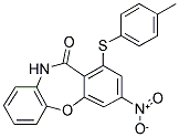 1-[(4-METHYLPHENYL)SULFANYL]-3-NITRODIBENZO[B,F][1,4]OXAZEPIN-11(10H)-ONE Struktur