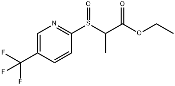 ETHYL 2-([5-(TRIFLUOROMETHYL)-2-PYRIDINYL]SULFINYL)PROPANOATE Struktur