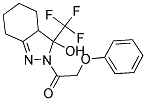 2-(PHENOXYACETYL)-3-(TRIFLUOROMETHYL)-3,3A,4,5,6,7-HEXAHYDRO-2H-INDAZOL-3-OL Struktur