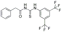 1-(3,5-BIS(TRIFLUOROMETHYL)PHENYL)-3-(2-PHENYLACETYL)THIOUREA Struktur