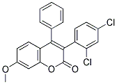 3(2',4'-DICHLOROPHENYL)-7-METHOXY-4-PHENYLCOUMARIN Struktur