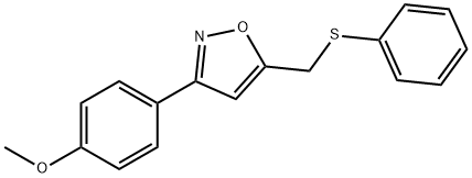 3-(4-METHOXYPHENYL)-5-[(PHENYLSULFANYL)METHYL]ISOXAZOLE Struktur