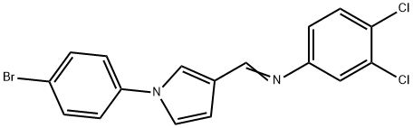 N-((E)-[1-(4-BROMOPHENYL)-1H-PYRROL-3-YL]METHYLIDENE)-3,4-DICHLOROANILINE Struktur