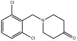 1-(2,6-DICHLOROBENZYL)TETRAHYDRO-4(1H)-PYRIDINONE Struktur