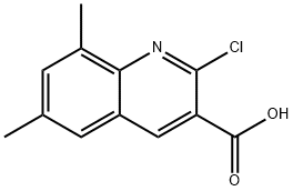 2-CHLORO-6,8-DIMETHYLQUINOLINE-3-CARBOXYLIC ACID Struktur