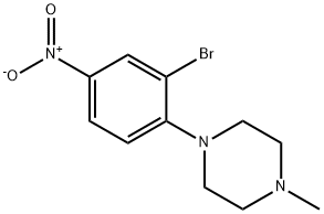 1-(2-BROMO-4-NITROPHENYL)-4-METHYLPIPERAZINE Struktur