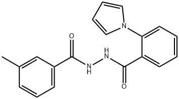 N'-(3-METHYLBENZOYL)-2-(1H-PYRROL-1-YL)BENZENECARBOHYDRAZIDE Struktur