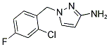 1-(2-CHLORO-4-FLUORO-BENZYL)-1H-PYRAZOL-3-YLAMINE Struktur