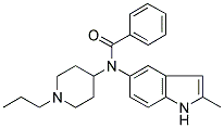 N-(2-METHYL-1H-INDOL-5-YL)-N-(1-PROPYLPIPERIDIN-4-YL)BENZAMIDE Struktur