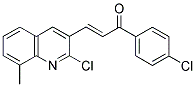 1-(4-CHLOROPHENYL)-3-(2-CHLORO-8-METHYL-3-QUINOLINYL)-2-PROPEN-1-ONE Struktur