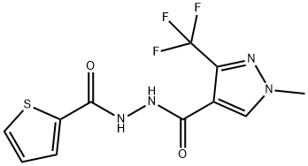 N'-([1-METHYL-3-(TRIFLUOROMETHYL)-1H-PYRAZOL-4-YL]CARBONYL)-2-THIOPHENECARBOHYDRAZIDE Struktur