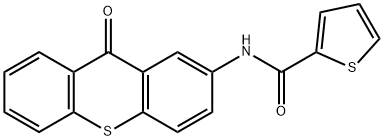 N-(9-OXO-9H-THIOXANTHEN-2-YL)-2-THIOPHENECARBOXAMIDE Struktur