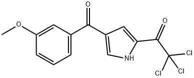 2,2,2-TRICHLORO-1-[4-(3-METHOXYBENZOYL)-1H-PYRROL-2-YL]-1-ETHANONE Struktur