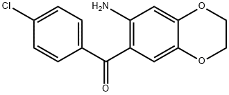 (7-AMINO-2,3-DIHYDRO-BENZO[1,4]DIOXIN-6-YL)-(4-CHLORO-PHENYL)-METHANONE Struktur