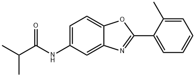 2-METHYL-N-[2-(2-METHYLPHENYL)-1,3-BENZOXAZOL-5-YL]PROPANAMIDE Struktur