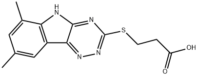 3-(6,8-DIMETHYL-9H-1,3,4,9-TETRAAZA-FLUOREN-2-YL-SULFANYL)-PROPIONIC ACID Struktur