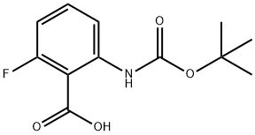 BOC-2-AMINO-6-FLUOROBENZOIC ACID Struktur