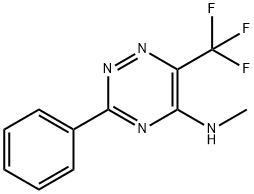 N-METHYL-3-PHENYL-6-(TRIFLUOROMETHYL)-1,2,4-TRIAZIN-5-AMINE Struktur