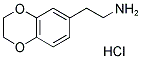 2-(2,3-DIHYDRO-1,4-BENZODIOXIN-6-YL)ETHANAMINE HYDROCHLORIDE Struktur