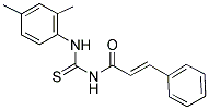 N-(((2,4-DIMETHYLPHENYL)AMINO)THIOXOMETHYL)-3-PHENYLPROP-2-ENAMIDE Struktur