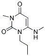 3-METHYL-6-(METHYLAMINO)-1-PROPYLPYRIMIDINE-2,4(1H,3H)-DIONE Struktur