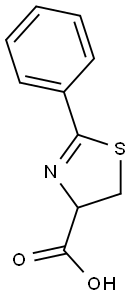 2-PHENYL-4,5-DIHYDRO-THIAZOLE-4-CARBOXYLIC ACID Struktur