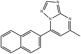 5-METHYL-7-(2-NAPHTHYL)[1,2,4]TRIAZOLO[1,5-A]PYRIMIDINE Struktur