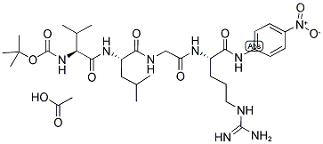 BOC-VAL-LEU-GLY-ARG-PNA ACETATE SALT Struktur