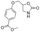 4-(2-OXO-OXAZOLIDIN-5-YLMETHOXY)-BENZOIC ACID METHYL ESTER Struktur